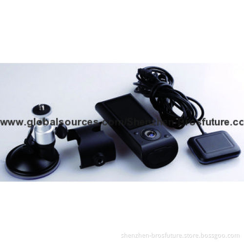 Dash Cam 2.7-inch Car DVR with G-sensor Function, Dual-camera, Motion Detection, Used in Taxi